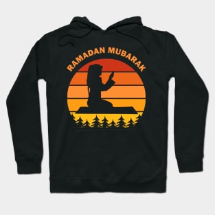 Ramadan Mubarak Ramadan Kareem Woman Pray Dawn Dusk Gift Hoodie